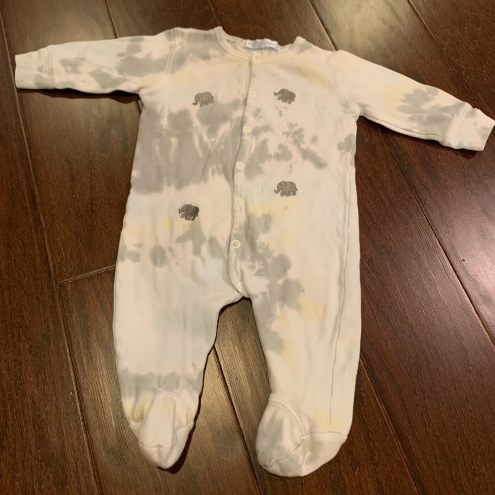 Babysteps tie dye onesie
